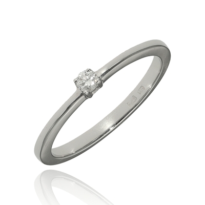 Fehér arany gyűrű 50-es méret (B47111)